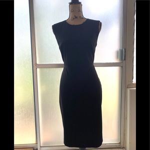 Ann Taylor Simple Sleeveless Black Dress